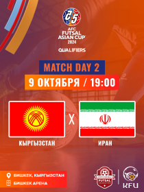 Кубок Азии по футзалу 2024: Кыргызстан - Иран