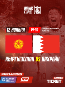 Международный турнир MANAS CUP U23: Кыргызстан VS Бахрейн